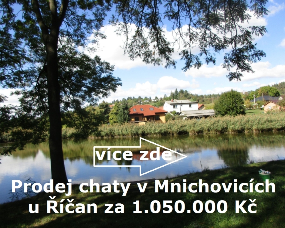 Prodej potenciálu na RD - chaty 31 m2 se zahradou 379 m² Mnichovice (Praha - východ ) cena 1.050.000 Kč